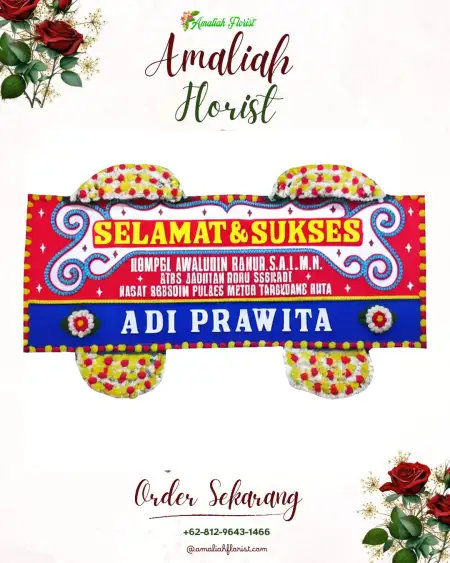 Papan Bunga Ucapan Selamat Simokerto