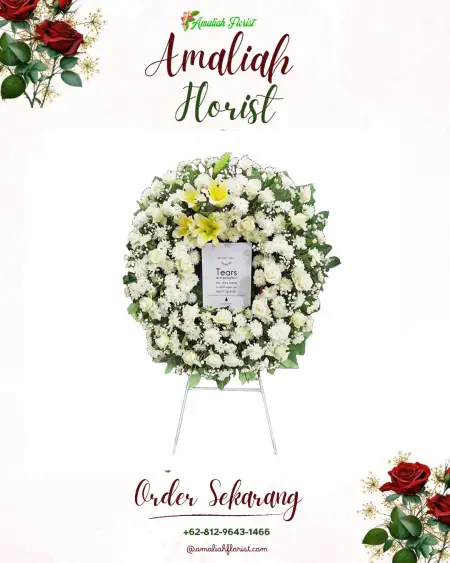 Krans Bunga Duka Simokerto